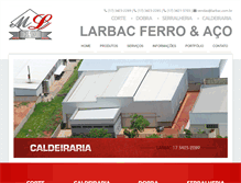 Tablet Screenshot of larbac.com.br